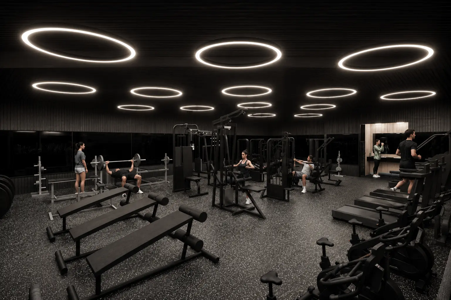 Interior Dream Gym área de entrenamiento